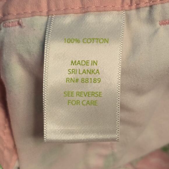 Lilly Pulitzer The Callahan Shorts Womens 0 Pink/Green Butterfly Floral Print - Picture 5 of 10